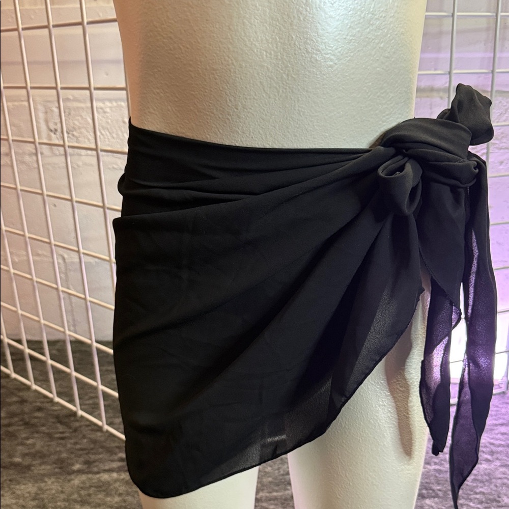 Dotti Black Swim Coverup Sarong